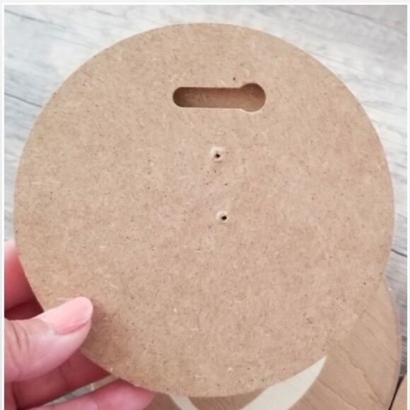 New Sign Of The Times Wall Sign Plaque Hope Letter Art Wood Brown Circles NWT - Picture 6 of 9